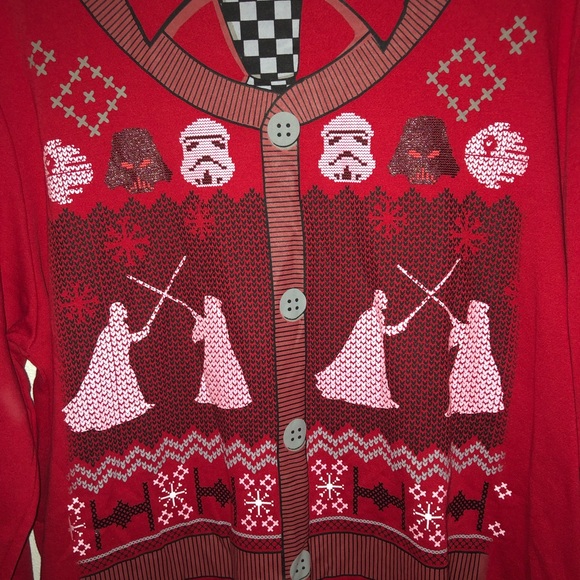 Star Wars light Christmas Sweater - Picture 3 of 4
